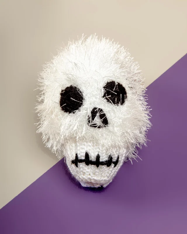 Fuzzy Skull Dog Toy