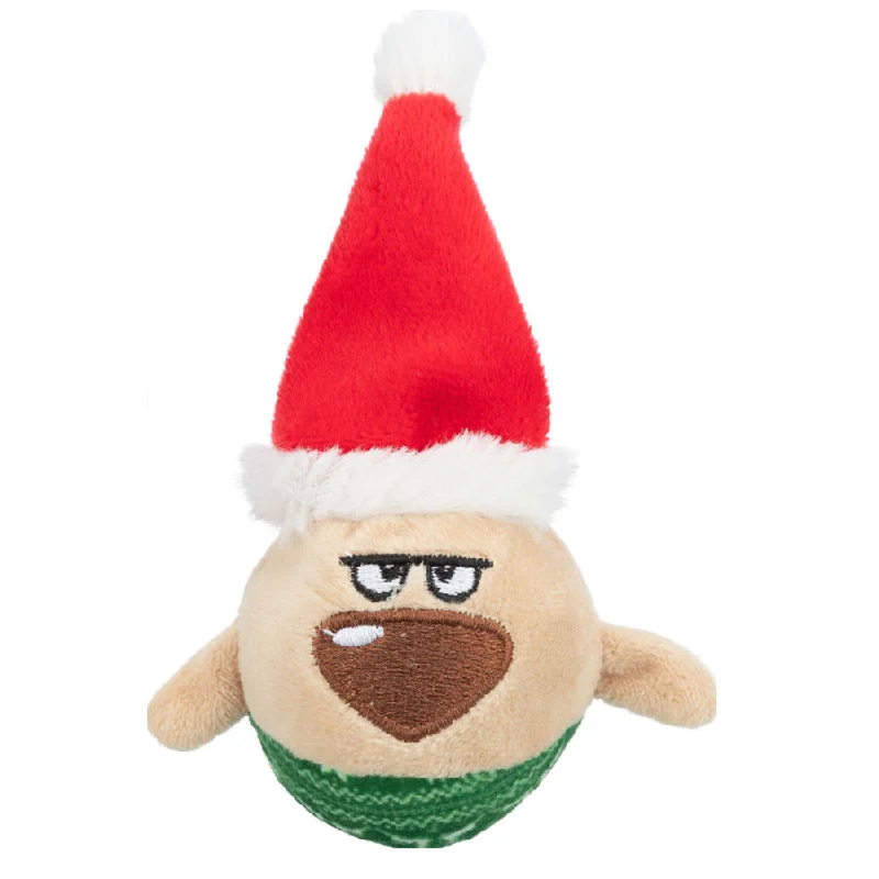 Trixie Christmas Gnome Plush Ball - Cat Toy