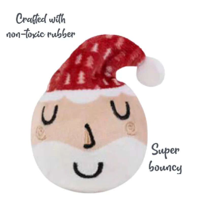 Cupid & Comet Christmas Dog Ball Toy - Seth Santa Ball