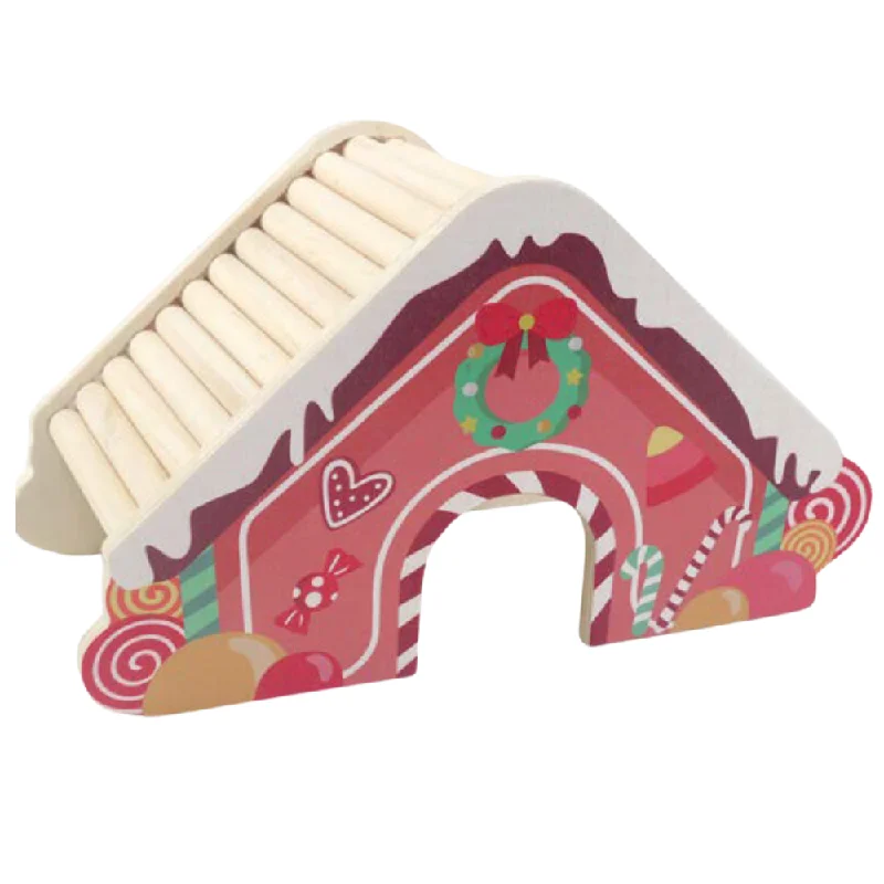 Cupid & Comet Christmas Small Pets - Gingerbread House