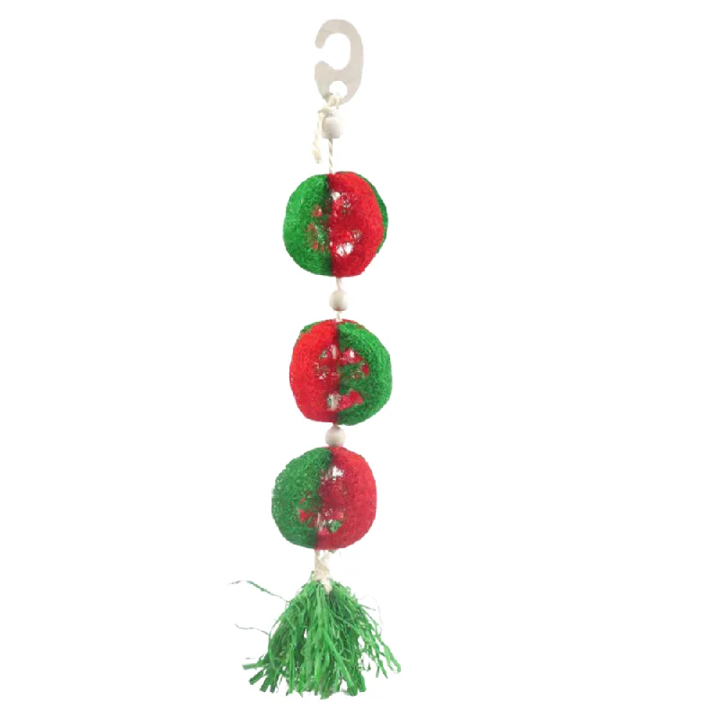 Cupid & Comet Christmas Small Pets - Hanging Loofa Garland