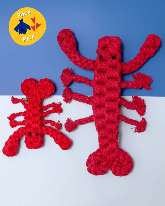 Louie the Lobster Rope Dog Toy