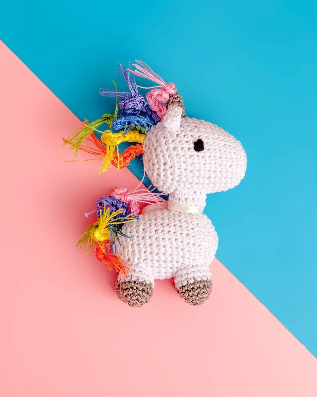 Unicorn Organic Knit Dog Toy