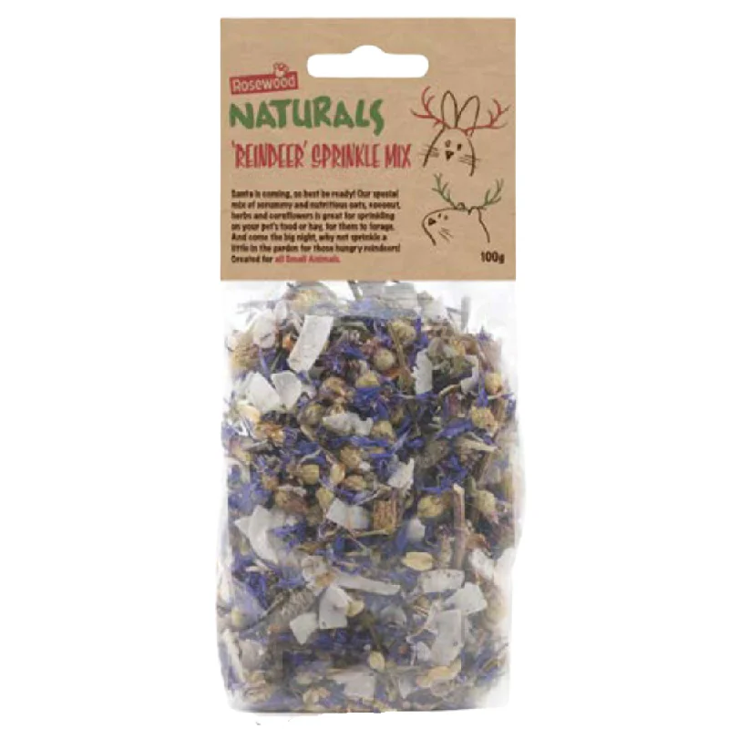 Rosewood Naturals Christmas Small Pets - ‘Reindeer’ Sprinkle Mix