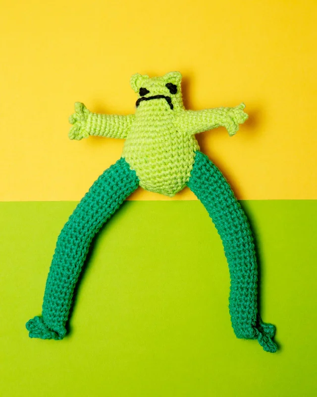 Hand Crochet Frog Dog Toy