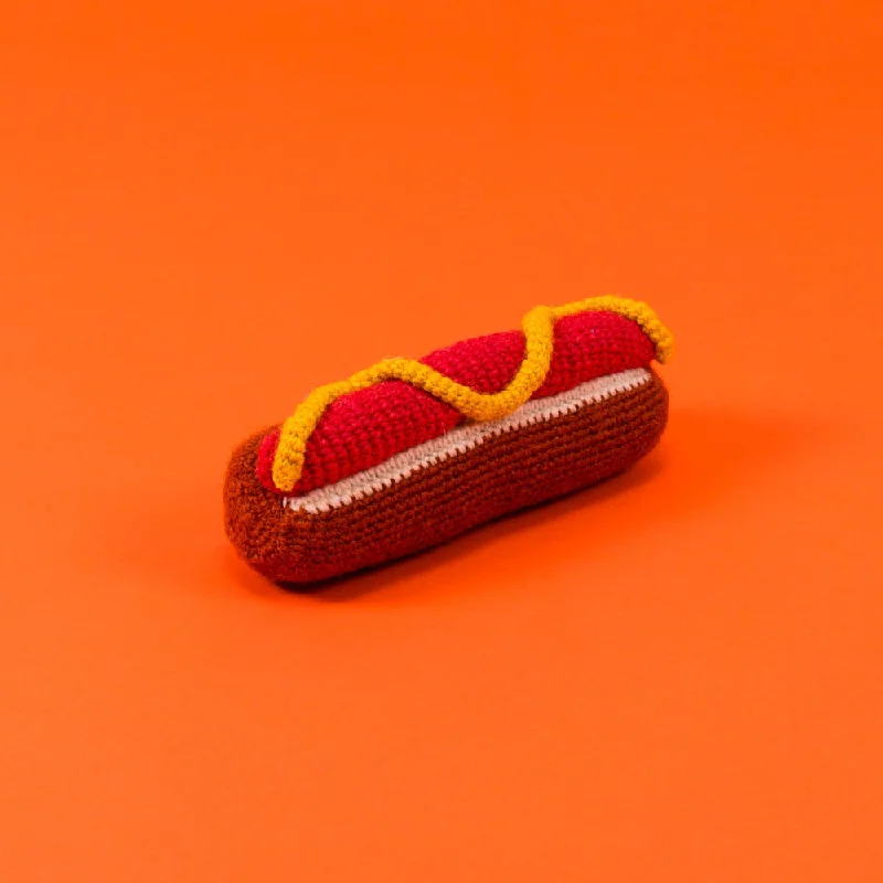 WARE of the DOG | Hand Knit Hot Dog