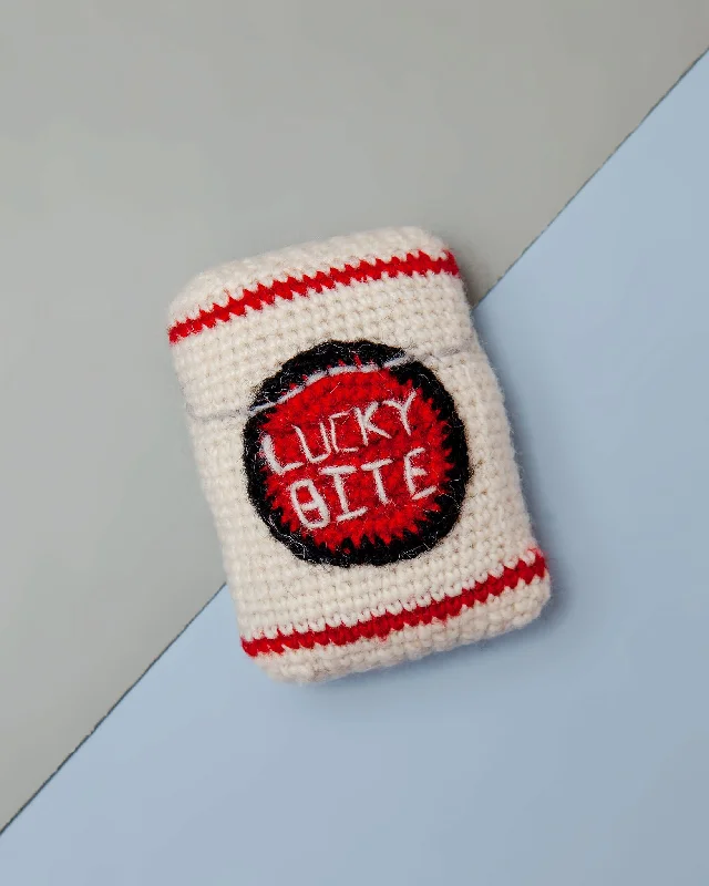 Hand Knit Lucky Bite Dog Toy